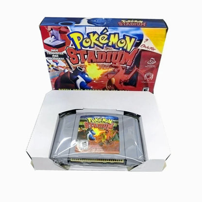N64 Game Cassette, US Version,Pokémon  1/2 , 64-bit English Game Cassette,Retro Game， Collection Hobbies, Toy Gifts