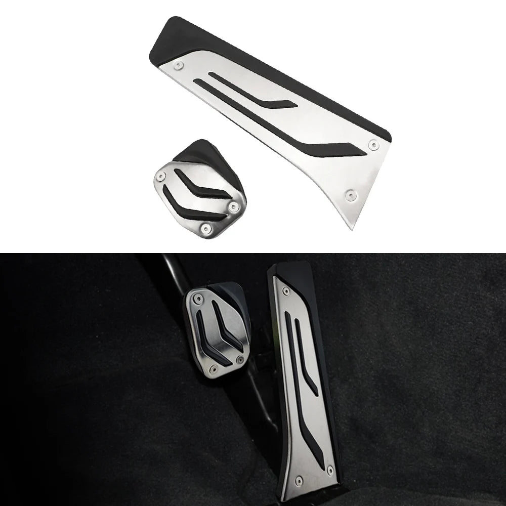 For BMW M2 M3 M4 M5 M6 I3 I8 Car Accelerator Brake Pedal Foot Rest Pedals Pads No Drill Cover Accessories Stainless Steel