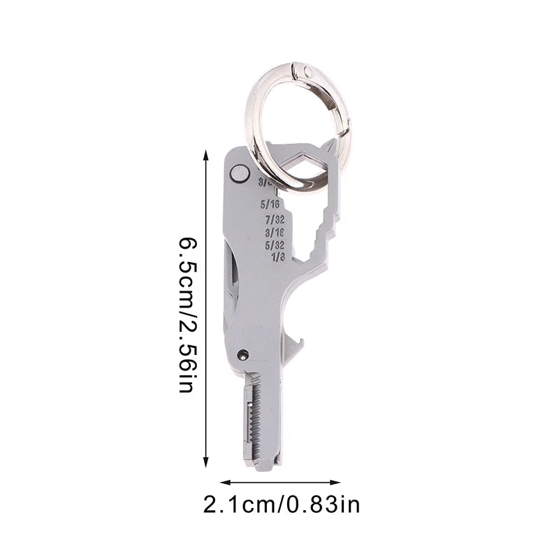 .1/2Pcs  Multifunctional Folding Screwdriver Tool Keychain Portable Mini Emergency Repair Tools Home Use Outdoor EDC Multi-tools