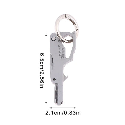 .1/2Pcs  Multifunctional Folding Screwdriver Tool Keychain Portable Mini Emergency Repair Tools Home Use Outdoor EDC Multi-tools
