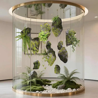 1 Piece PU Moss Simulation Stone Home Decor Photography Prop Performance Artistic Decorative Accessory