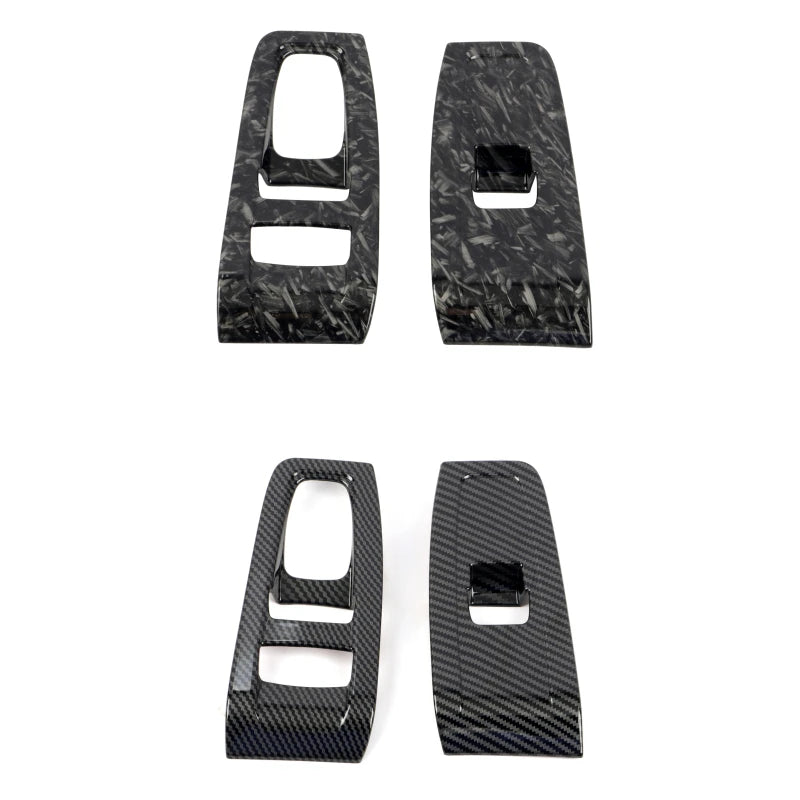 Car Accessories For Toyota GR86 / Subaru BRZ 2022 2023 ABS Carbon Fiber Style Interior Window Switch Panel Cover Trim 2pcs