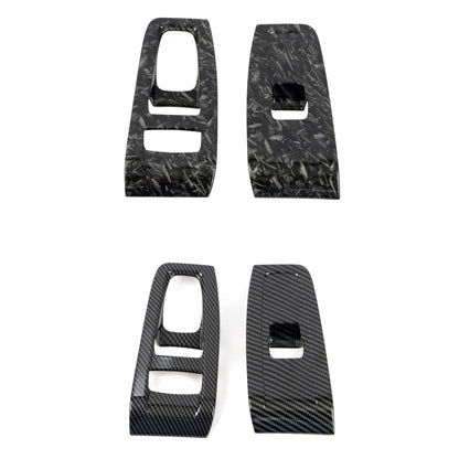 Car Accessories For Toyota GR86 / Subaru BRZ 2022 2023 ABS Carbon Fiber Style Interior Window Switch Panel Cover Trim 2pcs
