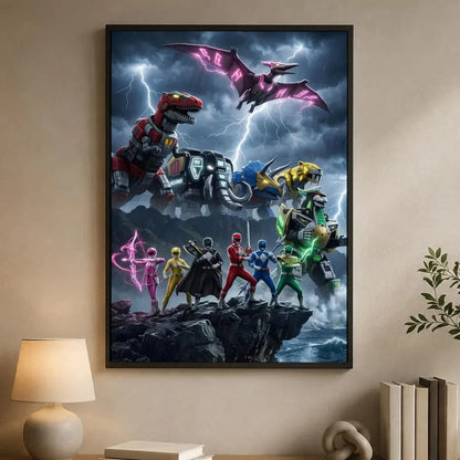Mighty Morphin Power Rangers Poster PP Paper Decorative Wall Art for Living RoomsBedrooms Bars Cafes Stylish Home Decor Gift