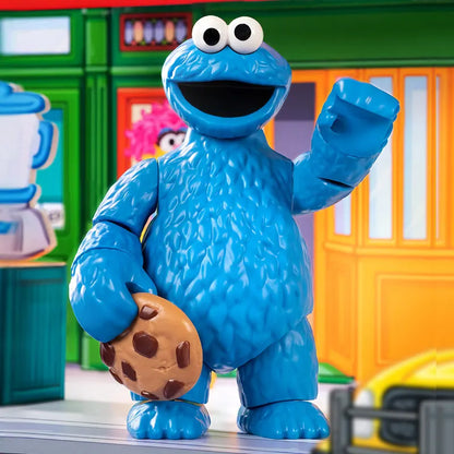 BLOKEES Sesame Street Building Blocks Kawaii Aimo Anime Cartoon Assembled Toy Desktop Model Children's Holiday Gifts
