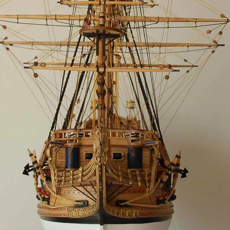 1/50 St. Philip Class I Battleship Wooden Ship Model Kit DIY Hand-assembled Ship Model Toy Gift Simulation Sailboat Model