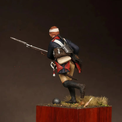54mm resin unpainted model kit, military theme, Prussian musketeer unassembled and unpainted GK