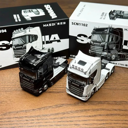 MASDI 1: 64 Scania 770S trailer head model in realistic alloy material, for boys' toys or as adult collection pieces.