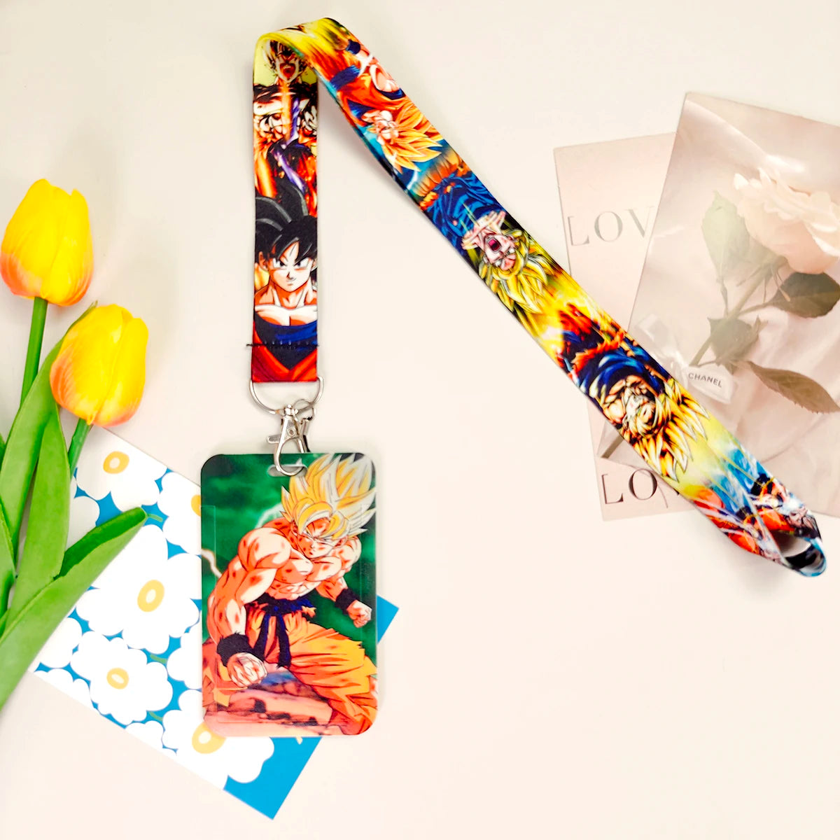 Dragon Ball Credential Holder Japanese Anime Lanyards for Key Neck Strap For Card Badge Gym Keychain Keyring Accessories Gifts