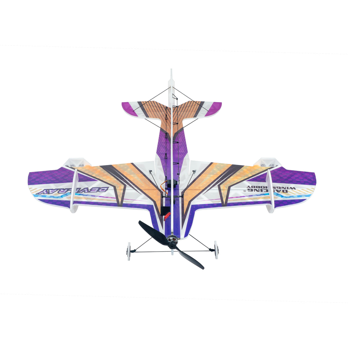 AEO New Arrival EA03 Devil Ray 800mm Wingspan 3D/4D Aerobatic Foam RC Airplane, 210g Lightweight KT Board Plane for Stunt Flying