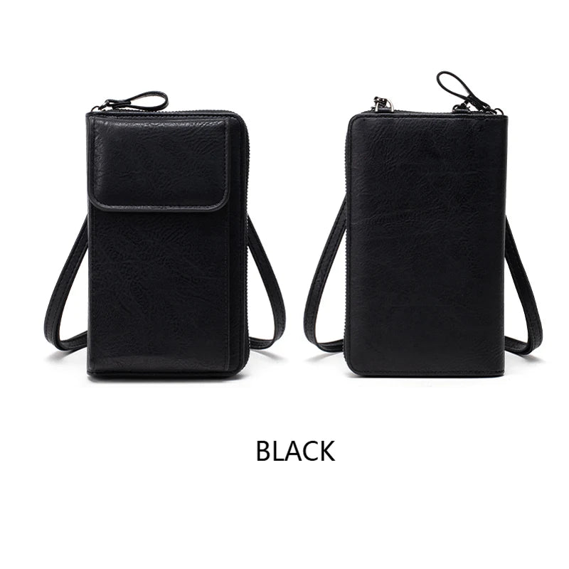 All-Match Zipper Shoulder Bag, Trendy Solid Color Phone Bag, Versatile Purse With Detachable Strap