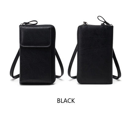 All-Match Zipper Shoulder Bag, Trendy Solid Color Phone Bag, Versatile Purse With Detachable Strap