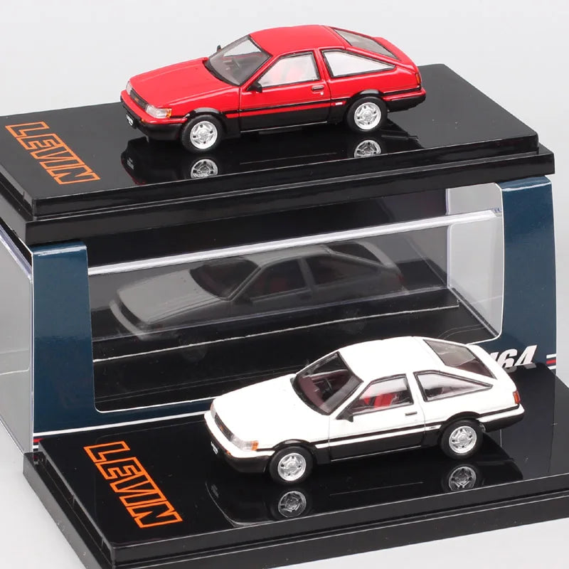 HJ64 1:64 Scale Toyota Sprinter Trueno GT APEX AE86 JDM Corolla Levin Car Model Diecasts & Toy Vehicles Hobby Japan Inital D