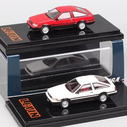 HJ64 1:64 Scale Toyota Sprinter Trueno GT APEX AE86 JDM Corolla Levin Car Model Diecasts & Toy Vehicles Hobby Japan Inital D