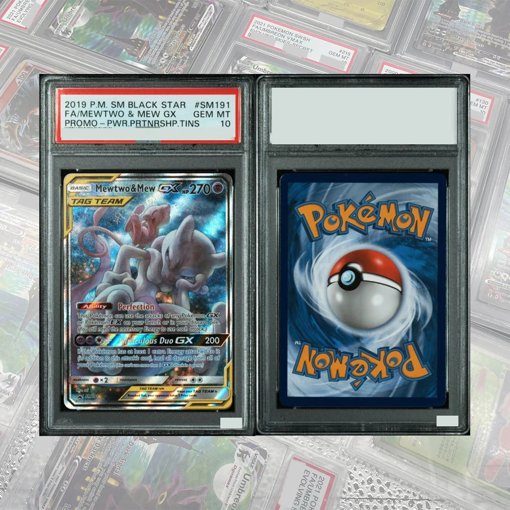 DIY Proxy PTCG Graded Collection Card Mew ex SAR 205/165 SV2a Card 151 Card Japanese 2023 GEM MT10 Holographic Label Child Gift