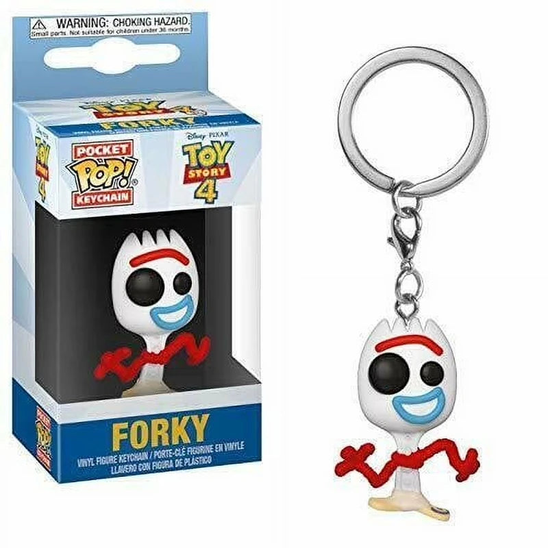 Funko POP Toy Story 4 Forky Slinky Dog Woody Buzz Lightyear Alien Keychain Action Figure Collection Model Toys for Children Gift