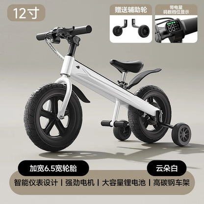 2026 Kids Electric Balance Bike Adjustable Speed Children Bicycle Ride On Training Scooter for Boys Girls New Style Pedal