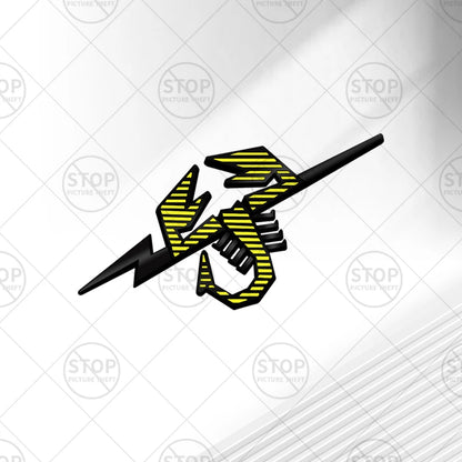 Car Sticker Lightning Scorpion Logo 3D Decal Grille Body Side Badge Rear Trunk Emblem For 500 595 Abarth Punto 695 124 Spider