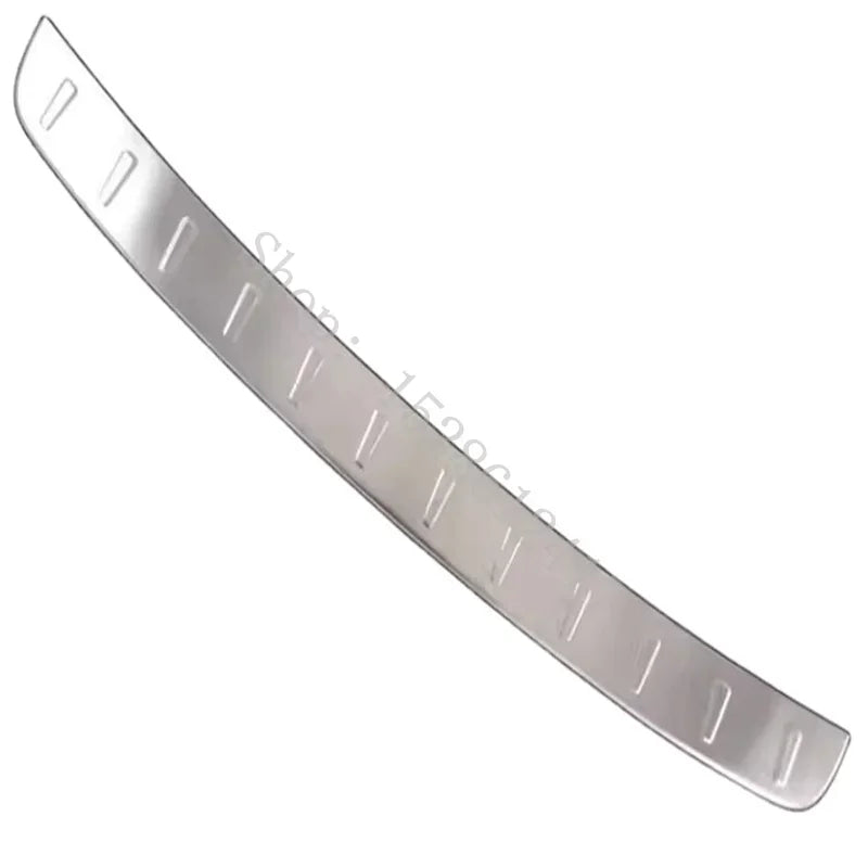 For PORSCHE Cayenne 2011 2012~2014 stainless steel Trunk Rear guard Tread Plate Rear Bumper Protector Sill Car accessories