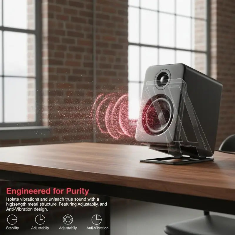 2Pcs Enhance Spatial Sound Effects And Shock Absorption Desktop Speaker Stand For Tabletop Audio Support Or Computer Speaker
