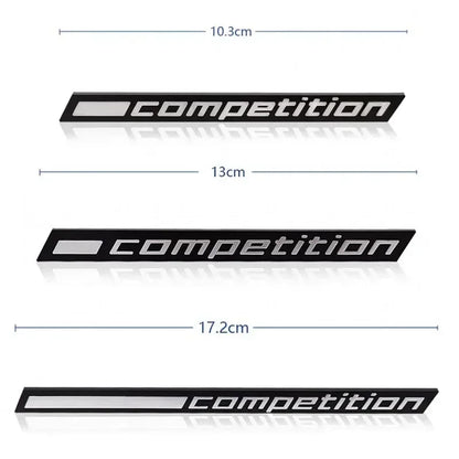 3D ABS Black Competition Logo Rear Boot Trunk Emblem Badge Sticker Decals For BMW M1 M3 M4 M5 M6 X1M X3M X4M X5M X6M