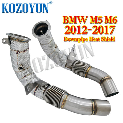 Downpipe Turbo For BMW M5 M6 F10 F06 F12 F13 S63 4.4L V8 2012-2016