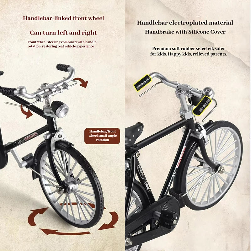 Simulation Retro 28 metal die-cast bicycle model 1:18 Mini Alloy Bicycle Model Creative DIY home Decoration crafts Adult Fun Toy