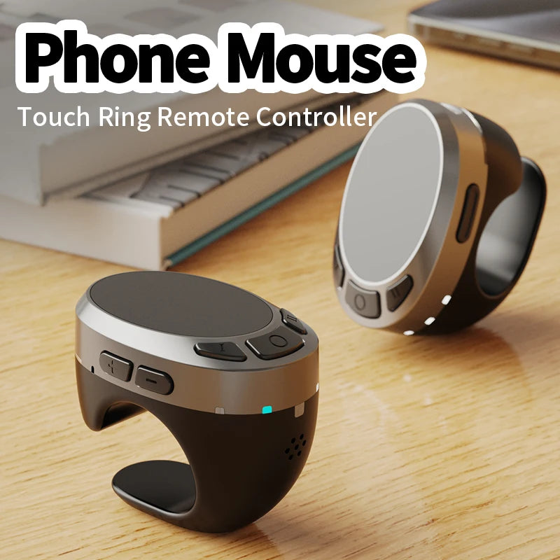 Bluetooth remote, scrolling ring, finger mouse, page turner, wireless video controller, ebook pag turner,