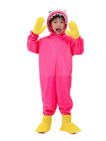 Boys Huggy Wuggy Costume for Kids Playtime Costume With Headpiece for Halloween Cosplay Costumes