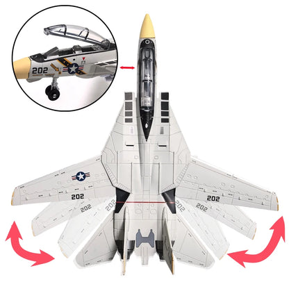 DIY Assembled Building Block Military Model Toys F14 Tomcat Su35s F-22 Stealth Fighter B2 Aircraft Multi-Purpose Fighter for Gif
