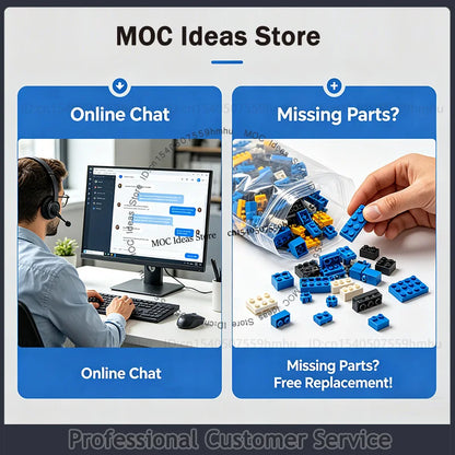 Ma5d Rifle MOC Building Block DIY Assembly Set Model Technology Bricks Interstellar Military Series DIY Toys Gifts