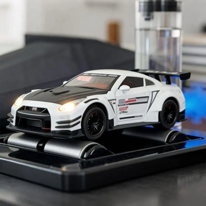 Rechargeable Hypercar Alarm Clock LED Display Alloy Body Sports Car Alarm Clock Spray Effect Water Addable Supercar Alarm Clock
