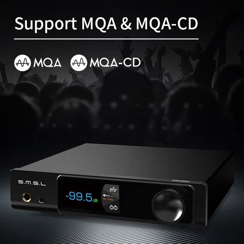 SMSL RAW-MDA1 Dual ES9039Q2M Decoder support MQA MQA-CD LDAC Bluetooth 5.1 Hi-res DAC with Remote Control SMSL MDA1