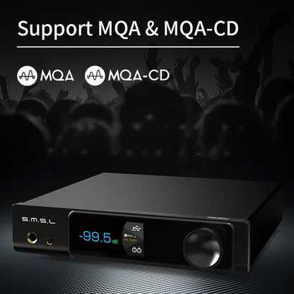 SMSL RAW-MDA1 Dual ES9039Q2M Decoder support MQA MQA-CD LDAC Bluetooth 5.1 Hi-res DAC with Remote Control SMSL MDA1