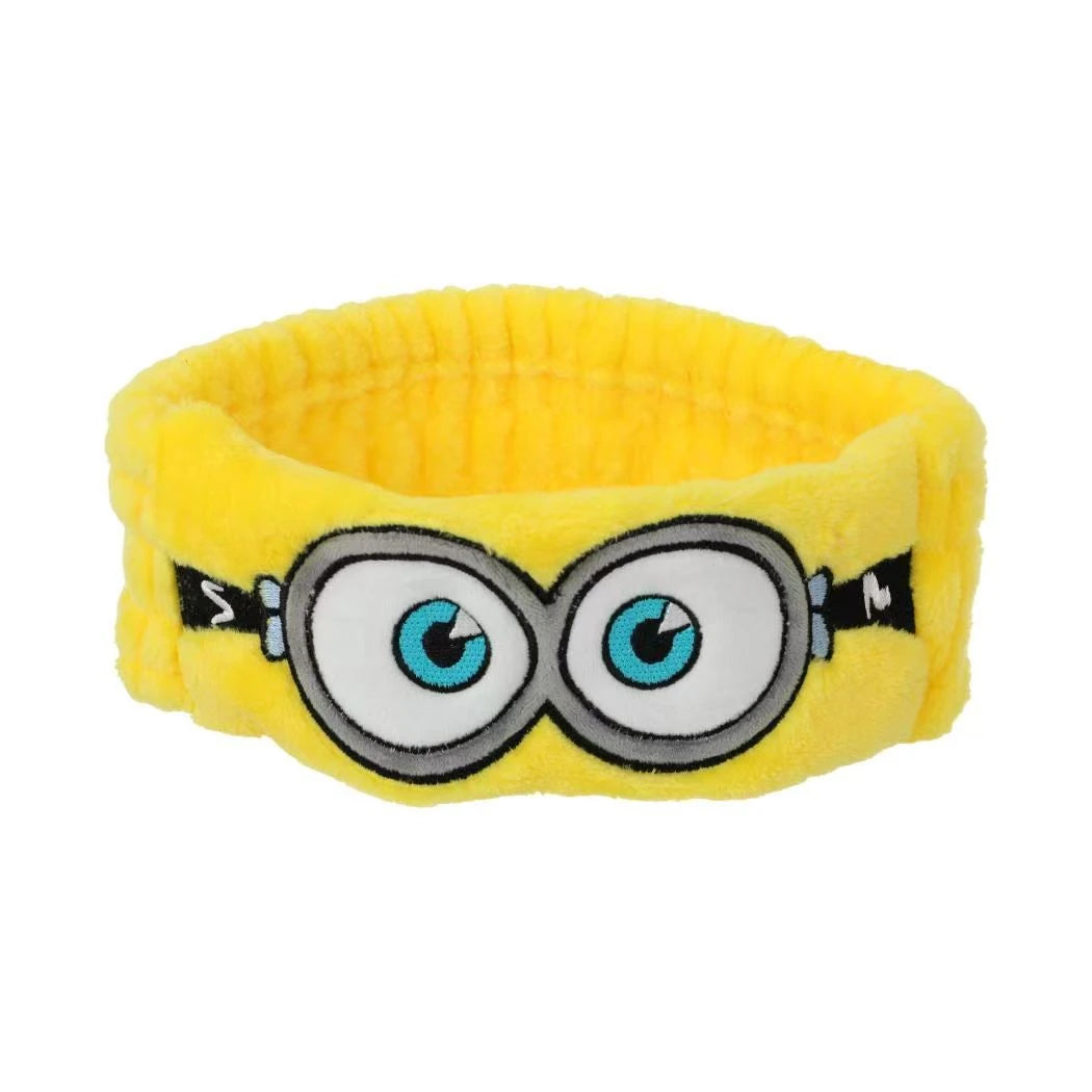 Licensed Minions Vs Big Monster 3D Plush Hair Band Soft Fluffy Washing Face Headband Cute Cartoon Hair Accessory