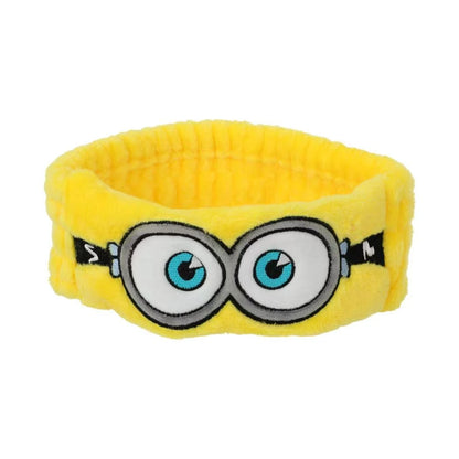 Licensed Minions Vs Big Monster 3D Plush Hair Band Soft Fluffy Washing Face Headband Cute Cartoon Hair Accessory