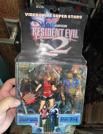 Original Toybiz Resident Evil Leon Claire Tyrant Chris Hank William Tyrant Action Figure Doll Toy for Boys Children's