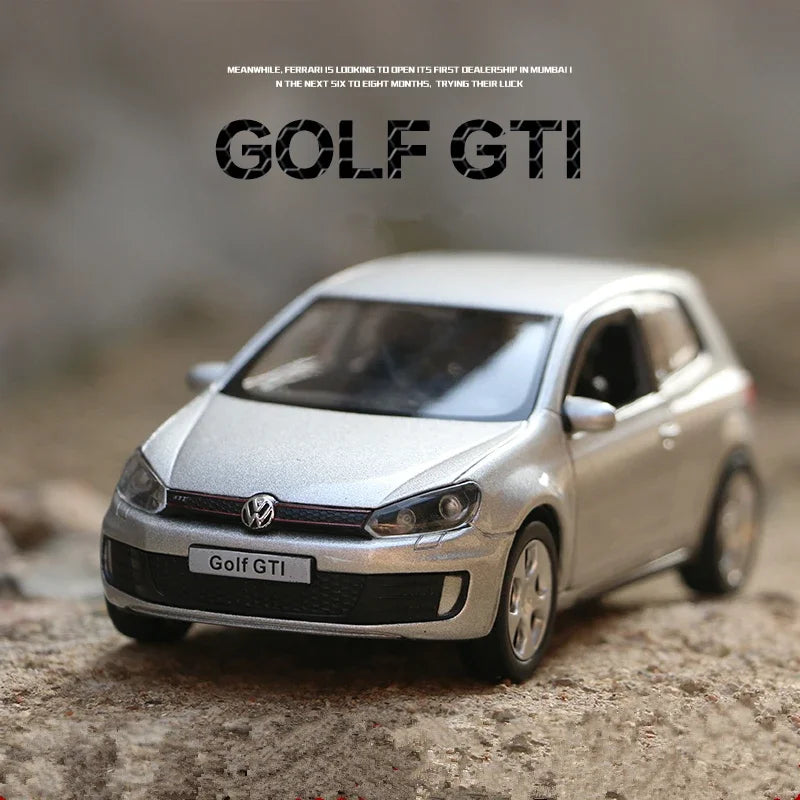 1:36 Volkswagens Golf 6 GTI Alloy Car Model Diecast Metal Toy Vehicles Car Model Simulation Doors Can Open Collection Kids