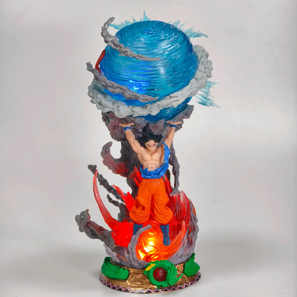 Hot Dragon Ball Son Goku Genki Dama Anime Led Lamp Collectible Statue Desk Decor Gift Men Glow In The Dark Action Figure ﻿