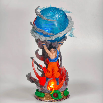 Hot Dragon Ball Son Goku Genki Dama Anime Led Lamp Collectible Statue Desk Decor Gift Men Glow In The Dark Action Figure ﻿
