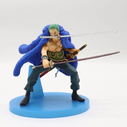 20th Anniversary One Piece Anime Figure Blue Ver.Luffy Zoro Chopper Sanji Robin Franky Usopp Nami Brook Action Figure Model Toy