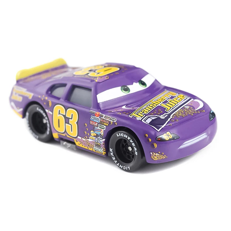 Pixar Car 2 Car 3 Storm Jackson Truck Lightning McQueen No：4 28 33 63 Container Truck Die Casting Mack Model Child Birthday Gift