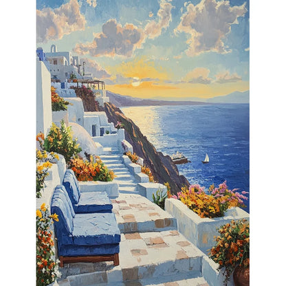 GATYZTORY Acrylic Paint By Numbers For Adults City Landscape HandPainted Painting By Numbers Unique Gift Home Decor