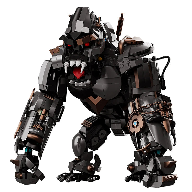 Cyber Mecha Gorilla MOC Building Blocks Giant Robotic Ape Titan Model Kit Mechanical Bricks Toys Gifts Adult Kids Boys 1414pcs