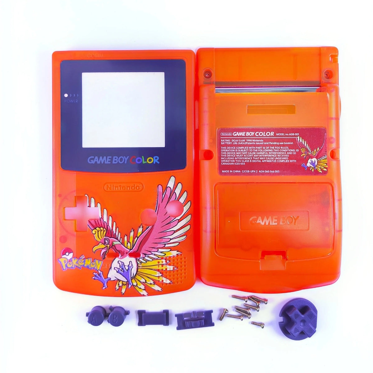 Gameboy Color Shell Gbc Shells Pok É Mon Theme Limited Edition Replacement Shells Game Periphery Accessories Boy Holiday Gifts