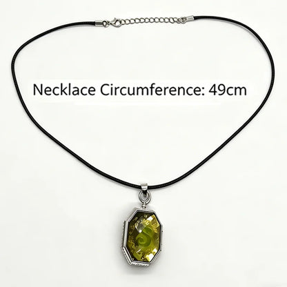 Sparkle Gem Keychain Multi-Faceted Green/Yellow Crystal Bling Metal Rim Sparkle Unique Anti-Loss Design for Keys Bags Purse Gift