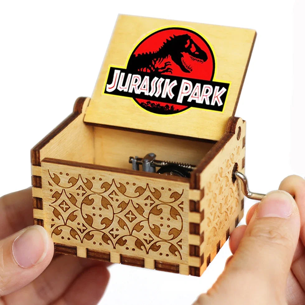 Wooden Anime Figure Music Box Pirates of the Carib Davy Jones Jack Sparrow Creative Birthday Christmas Day Gift