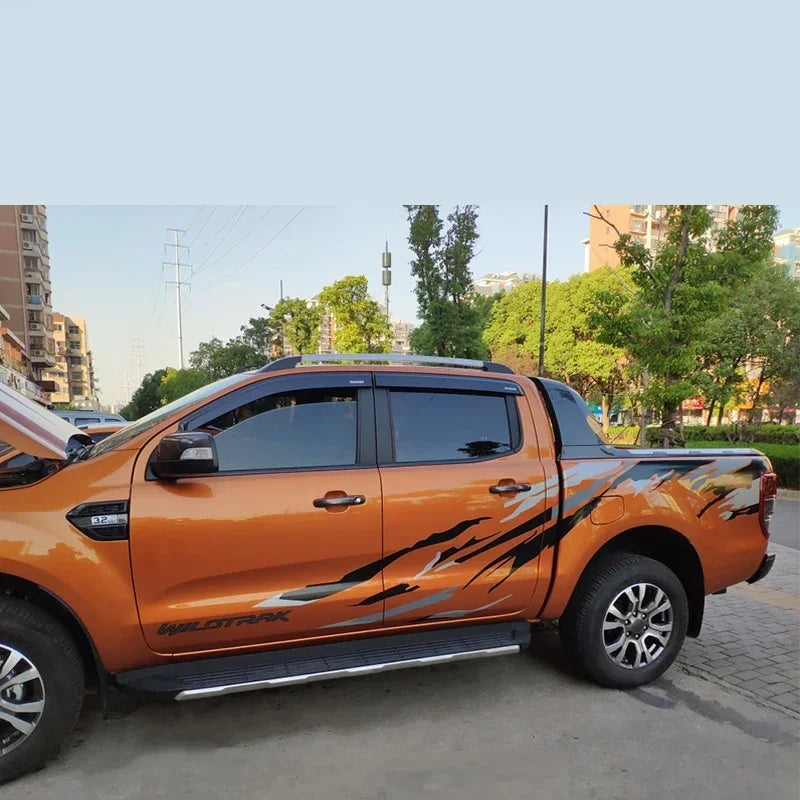 Car Stickers Both Sides Car Head Tail Decals Vinyl KK Decoration Auto Car-styling Accessories For Ford RANGER Raptor F150 Pickup