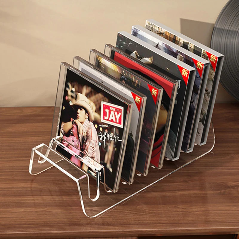 Hot Sale CD Rack,Album Display Rack,Transparent Storage Rack For Records,And Tapes,Multifunctional Counter Display Rack