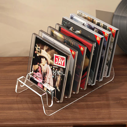 Hot Sale CD Rack,Album Display Rack,Transparent Storage Rack For Records,And Tapes,Multifunctional Counter Display Rack